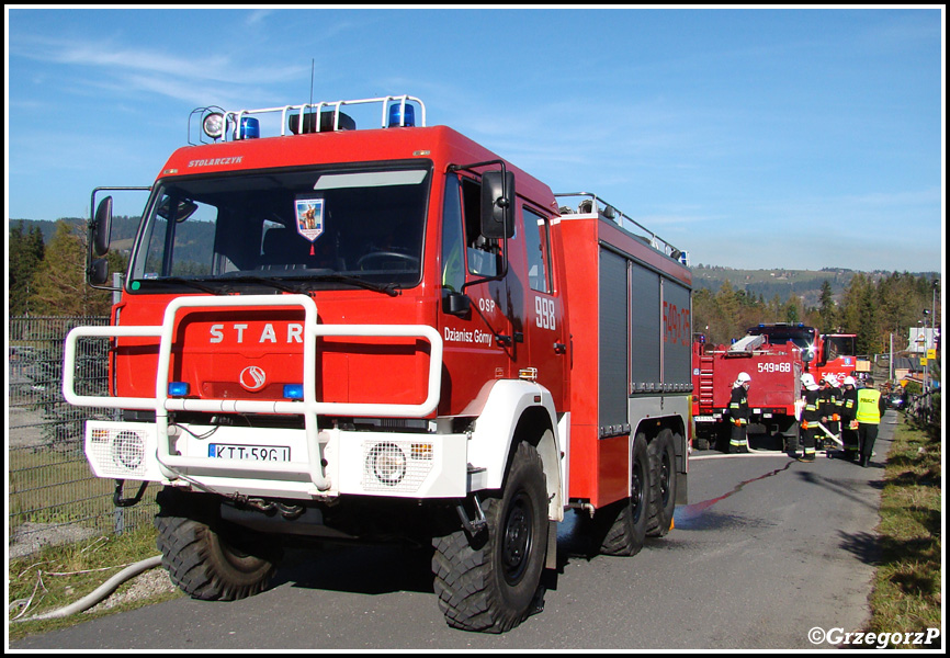 19.10.2012 - Zakopane, ul. BronisÅ‚awa Czecha - Manewry KSRG powiatu tatrzaÅ„skiego