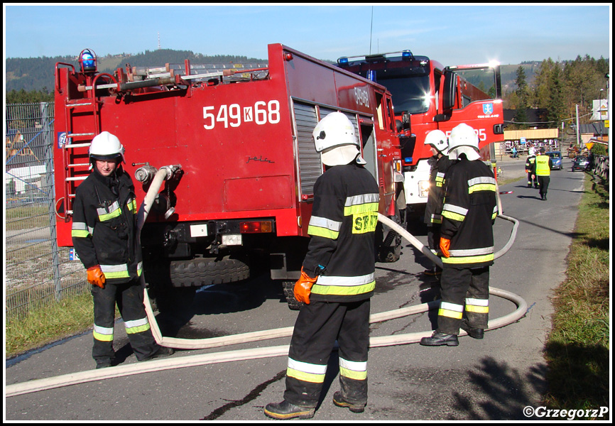 19.10.2012 - Zakopane, ul. Bronisława Czecha - Manewry KSRG powiatu tatrzańskiego