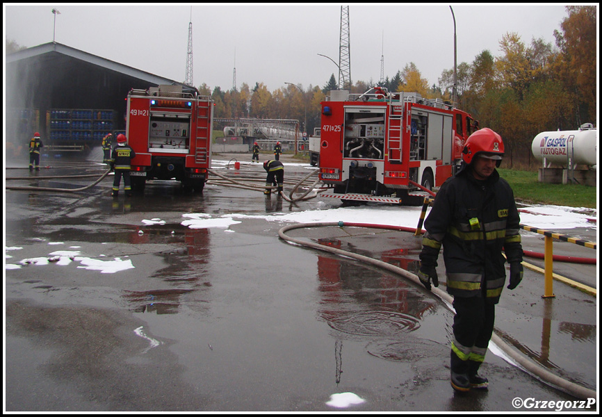 23.10.2012 - Nowy Targ, ul. SkÅ‚adowa - WojewÃ³dzkie manewry w zakÅ‚adzie GASPOL