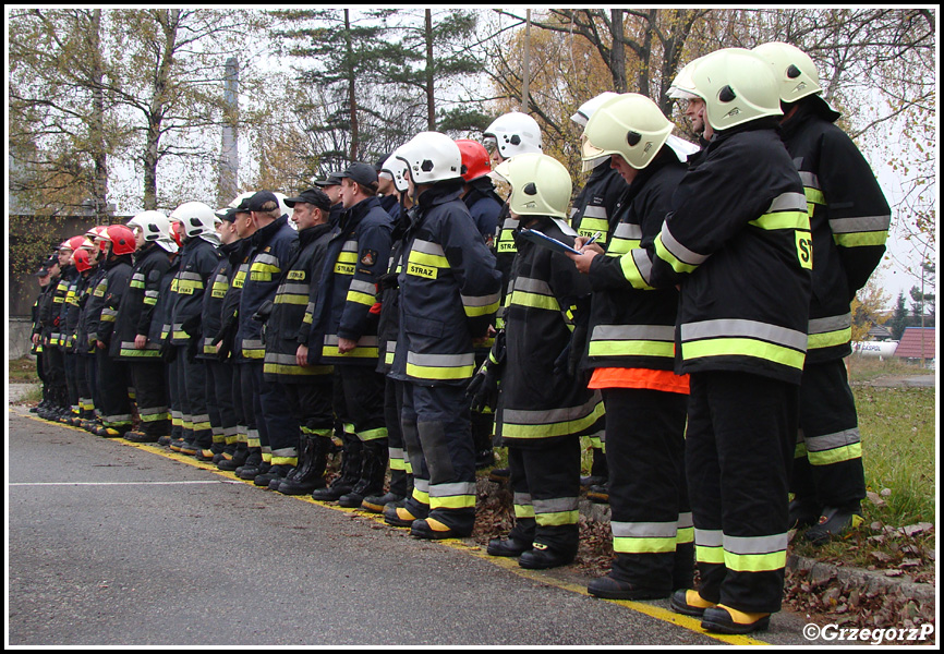 23.10.2012 - Nowy Targ, ul. Składowa - Wojewódzkie manewry w zakładzie GASPOL