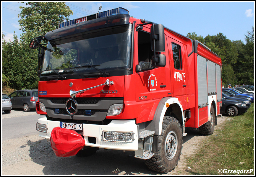 479[K]75 - GBA 2,5/26 Mercedes Benz Atego 1329/Moto Truck - OSP LubieÅ„