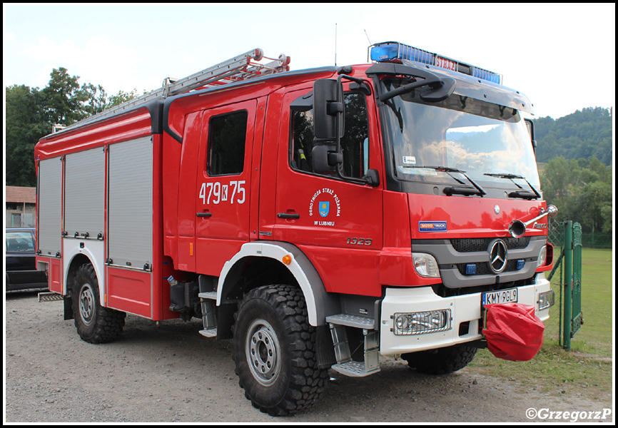 479[K]75 - GBA 2,5/26 Mercedes Benz Atego 1329/Moto Truck - OSP LubieÅ„