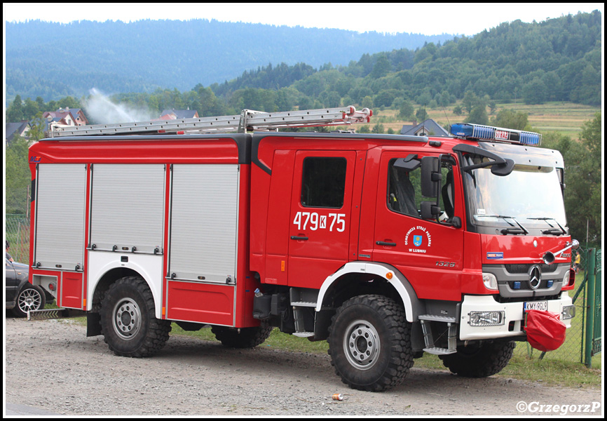 479[K]75 - GBA 2,5/26 Mercedes Benz Atego 1329/Moto Truck - OSP LubieÅ„