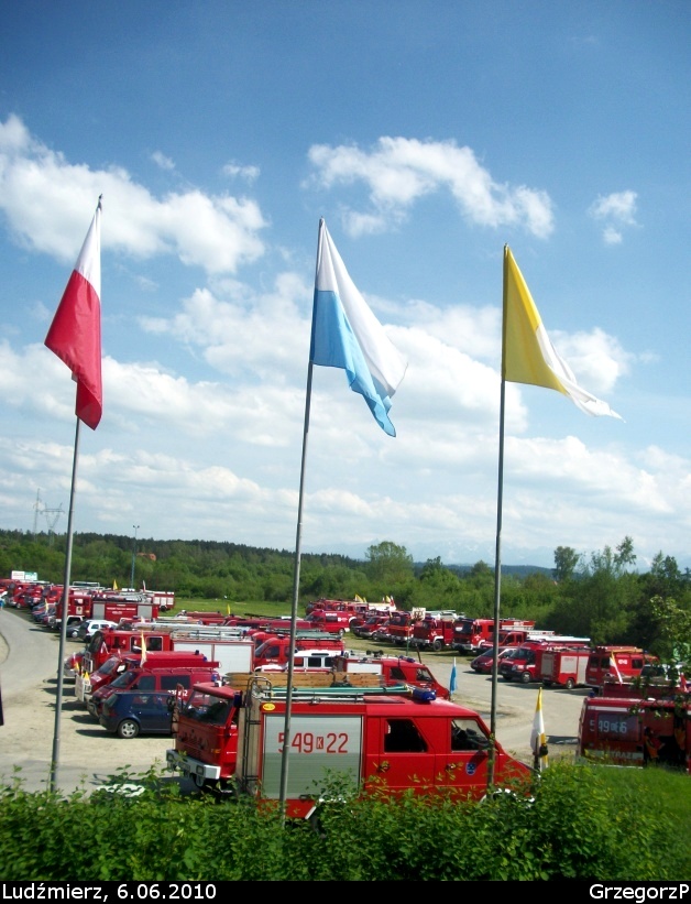 6.06.2010 - Ludźmierz - Samochodowa pielgrzymka strażaków