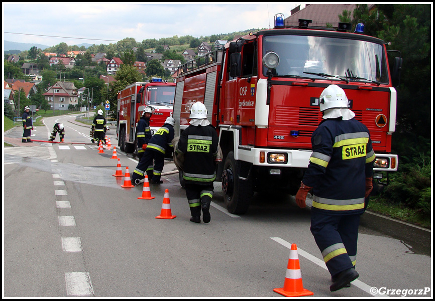 14.07.2013 - Raba WyÅ¼na, remiza - Manewry KSRG