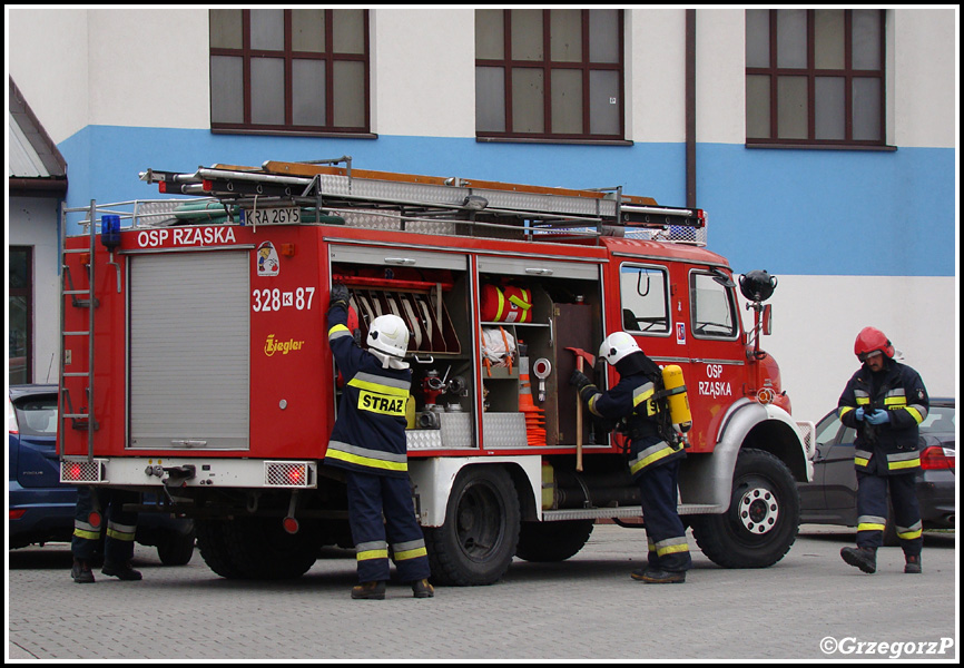 19.09.2013 - Rząska, Zespół Szkół - Manewry OSP