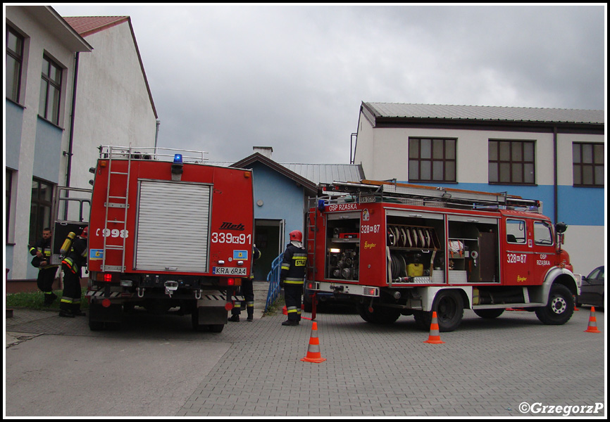 19.09.2013 - Rząska, Zespół Szkół - Manewry OSP