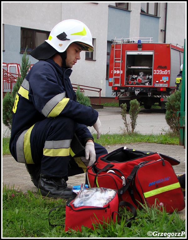 19.09.2013 - Rząska, Zespół Szkół - Manewry OSP