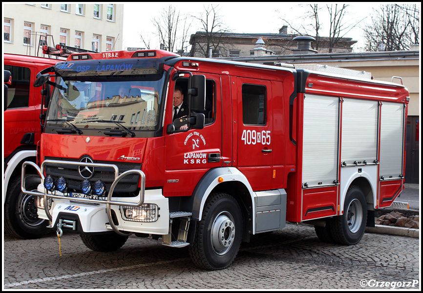 409[K]65 - GBA 3/30 Mercedes Benz Atego 1530/Moto Truck - OSP ÅapanÃ³w