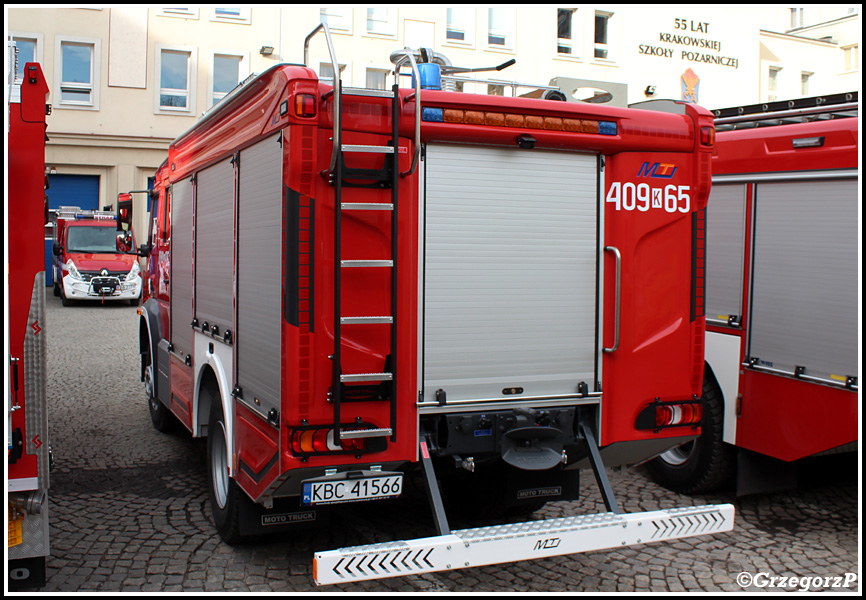 409[K]65 - GBA 3/30 Mercedes Benz Atego 1530/Moto Truck - OSP ÅapanÃ³w