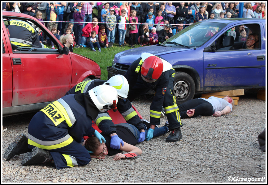 3.05.2016 - Skawina, Park Miejski - Symulacja wypadku mnogiego