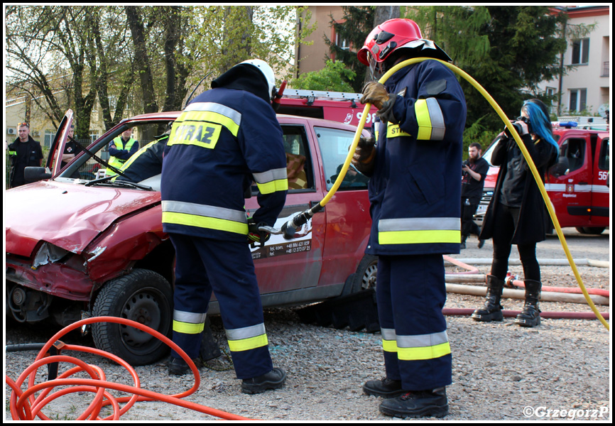 3.05.2016 - Skawina, Park Miejski - Symulacja wypadku mnogiego