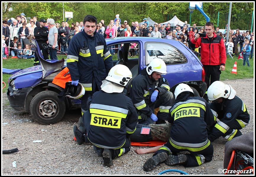 3.05.2016 - Skawina, Park Miejski - Symulacja wypadku mnogiego