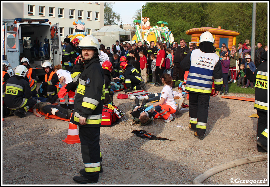 3.05.2016 - Skawina, Park Miejski - Symulacja wypadku mnogiego