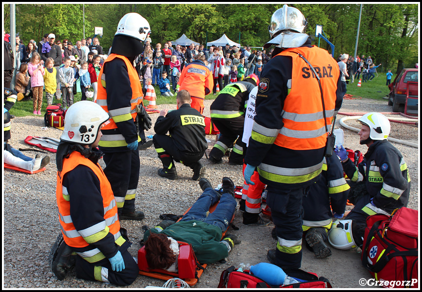 3.05.2016 - Skawina, Park Miejski - Symulacja wypadku mnogiego