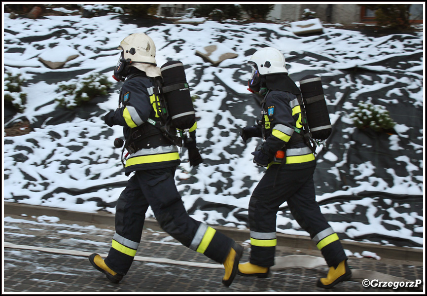 7.11.2016 - Zakopane, ul. Balzera, hotel Nosalowy Dwór - Manewry KSRG powiatu tatrzańskiego