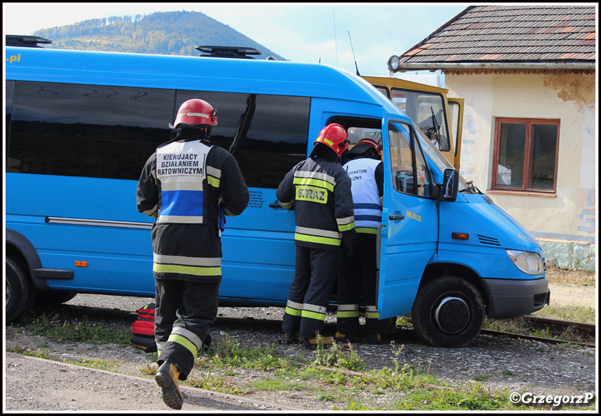 28.09.2018 - Stacja kolejowa w Kasinie Wielkiej, stacja narciarska Kasina SKI - Powiatowe manewry KSRG