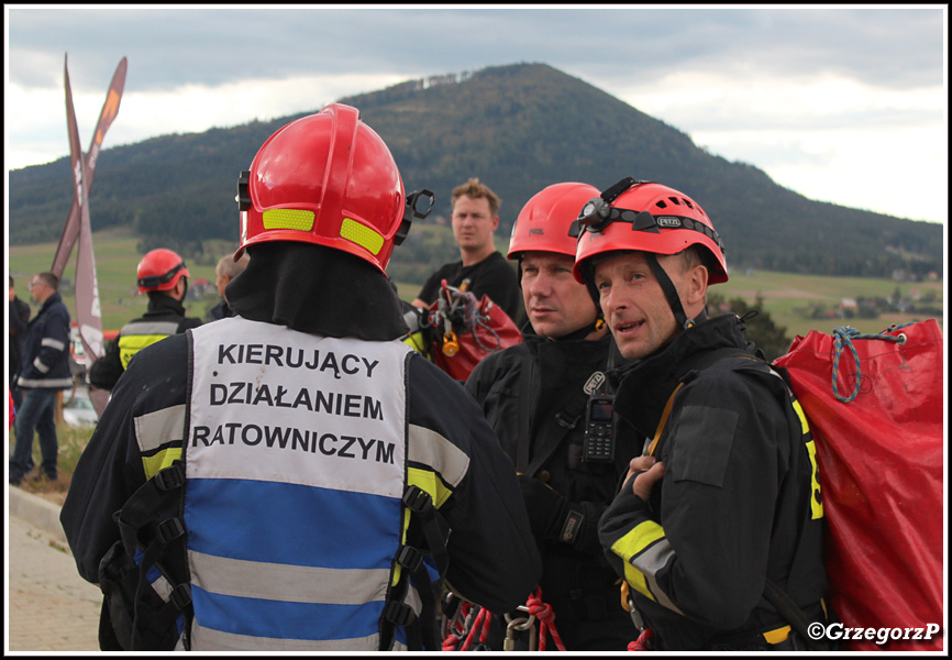 28.09.2018 - Stacja kolejowa w Kasinie Wielkiej, stacja narciarska Kasina SKI - Powiatowe manewry KSRG