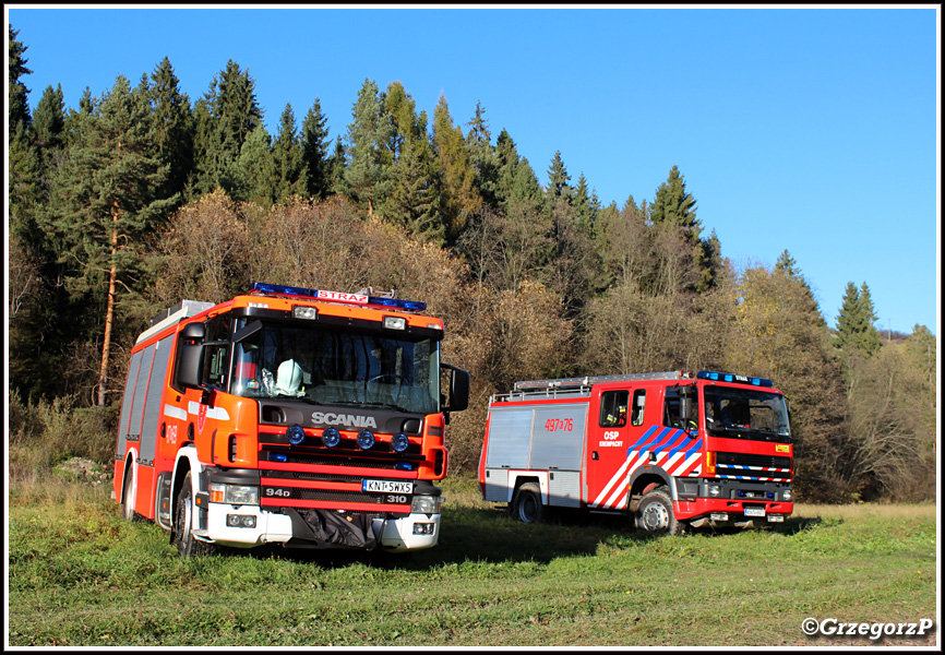 20.10.2019 - Harklowa - Gminne manewry taktyczno- bojowe OSP