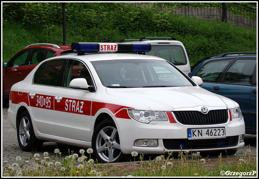 340[K]95 - SLOp Škoda Superb - KM PSP Nowy Sącz