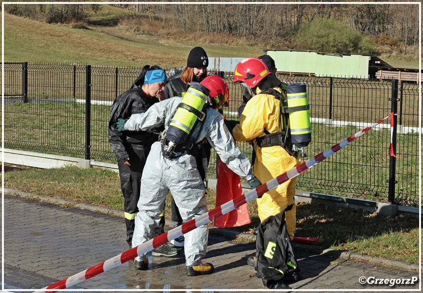 27.10.2021 - WitÃ³w, Stacja narciarska WitÃ³w-SKI - Manewry powiatowe KSRG ''STREFA 2021''