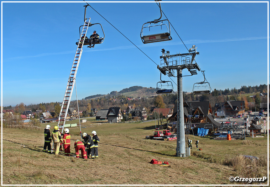 27.10.2021 - WitÃ³w, Stacja narciarska WitÃ³w-SKI - Manewry powiatowe KSRG ''STREFA 2021''