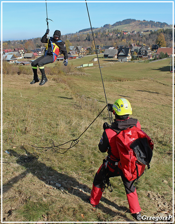 27.10.2021 - WitÃ³w, Stacja narciarska WitÃ³w-SKI - Manewry powiatowe KSRG ''STREFA 2021''
