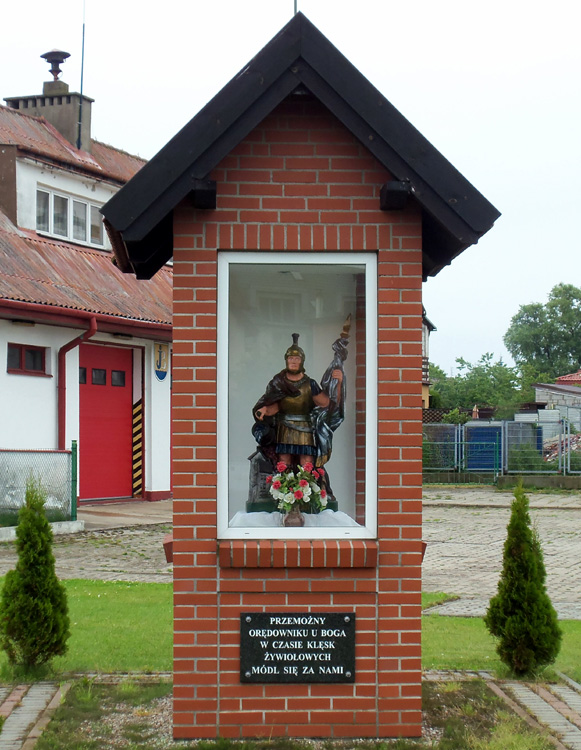 Figurka Å›w. Floriana z budynku OSP Jastarnia