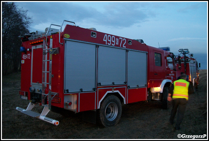 31.03.2010 - Raba WyÅ¼na - PoÅ¼ar traw