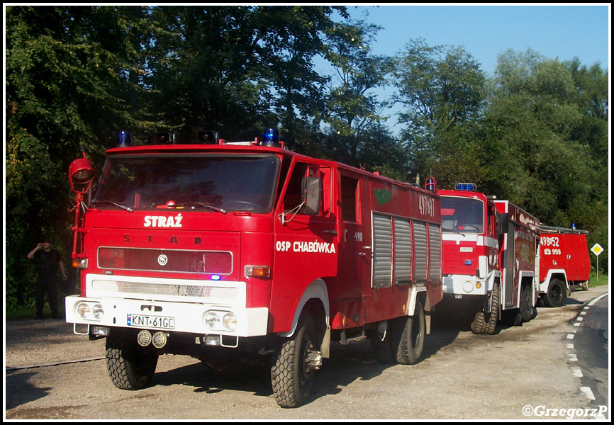 12.08.2010 - Rabka- Zaryte - PoÅ¼ar restauracji ''Pod ChmurkÄ…''