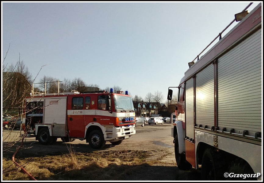 17.03.2020 - Rabka-ZdrÃ³j, ul PiÅ‚sudskiego - PoÅ¼ar traw