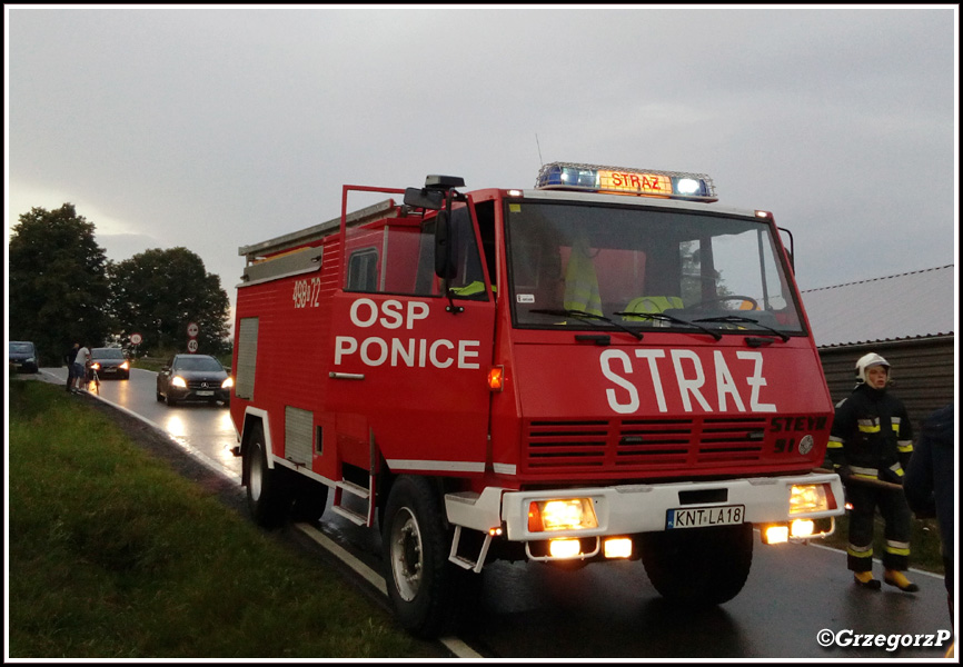 30.07.2019 - Skawa - PoÅ¼ar zabudowaÅ„ gospodarczych