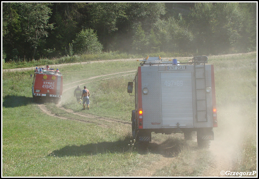 6.08.2013 - Ponice - Pożar lasu