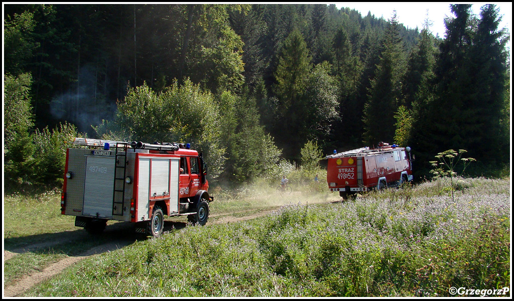 6.08.2013 - Ponice - Pożar lasu