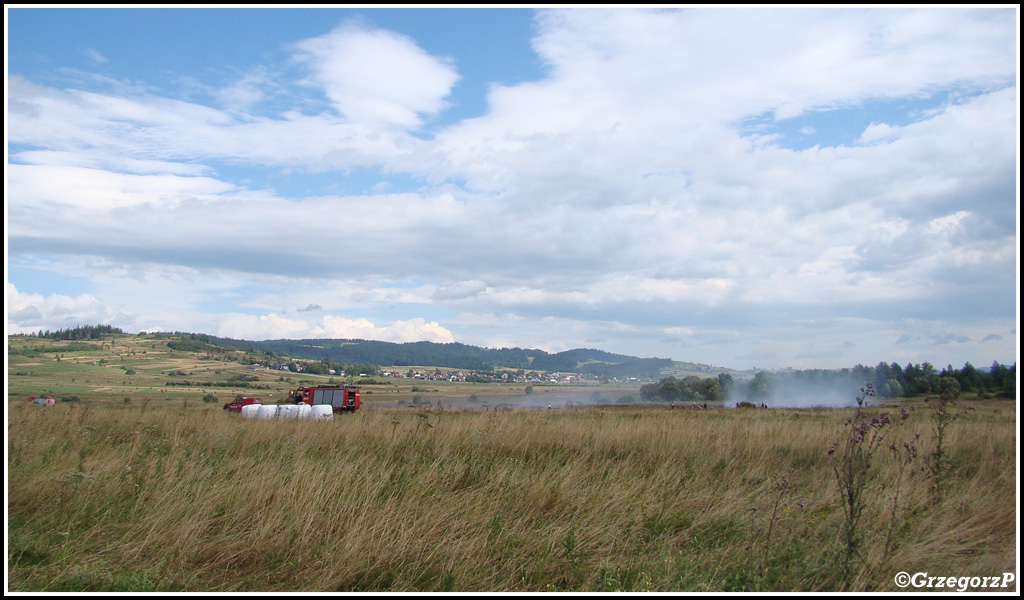 13.08.2013 - Piekielnik, Baligówka - Pożar torfowiska