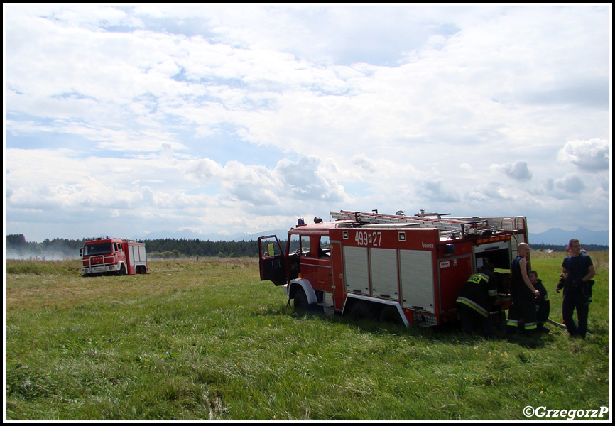 13.08.2013 - Piekielnik, Baligówka - Pożar torfowiska