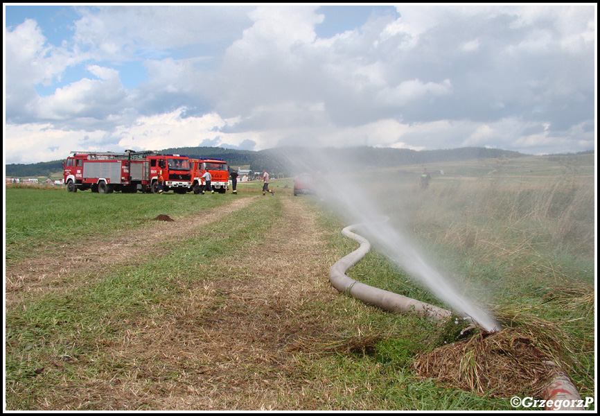 13.08.2013 - Piekielnik, Baligówka - Pożar torfowiska