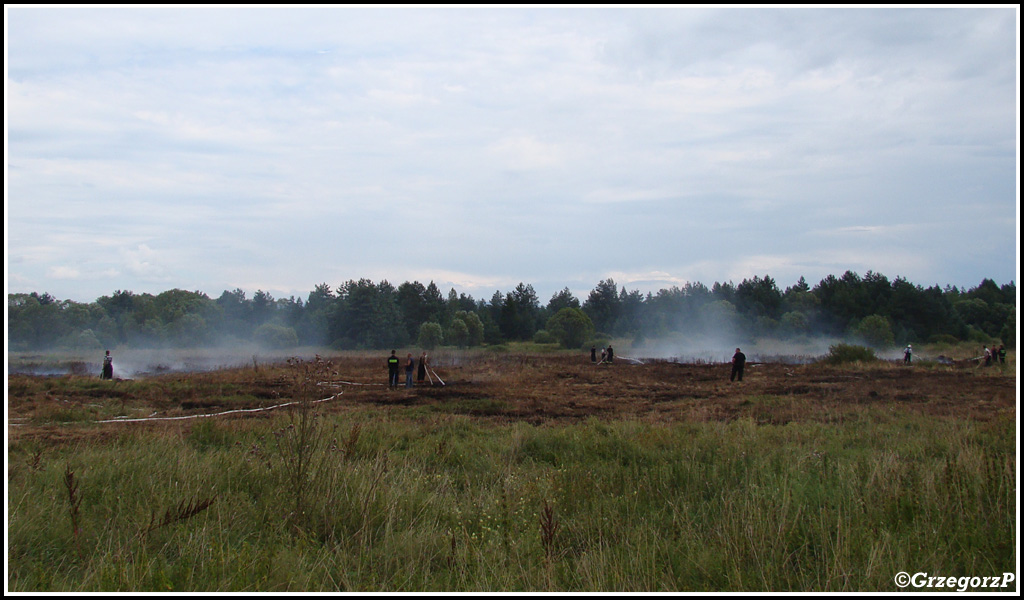 13.08.2013 - Piekielnik, Baligówka - Pożar torfowiska