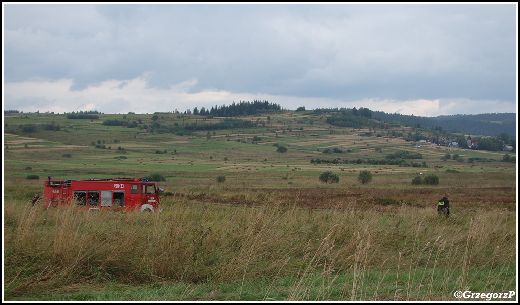 13.08.2013 - Piekielnik, Baligówka - Pożar torfowiska