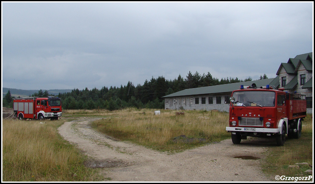 13.08.2013 - Piekielnik, Baligówka - Pożar torfowiska