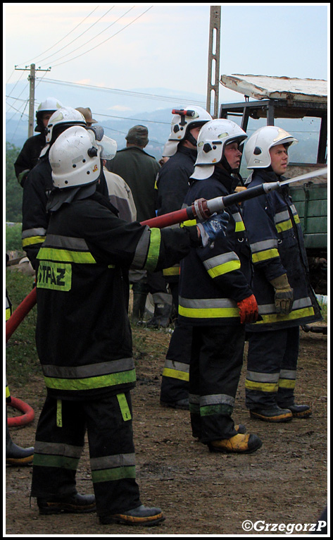 11.07.2012 - Spytkowice - Pożar stodoły