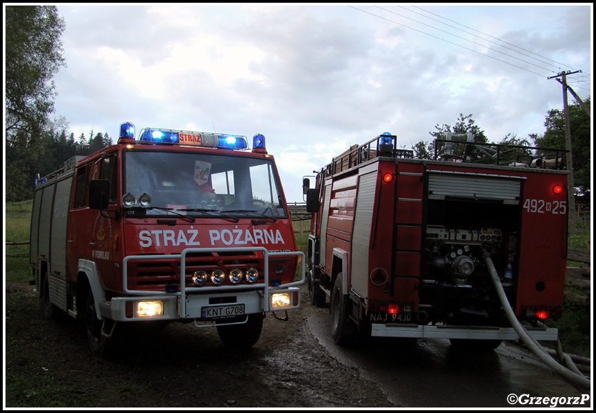 11.07.2012 - Spytkowice - PoÅ¼ar stodoÅ‚y