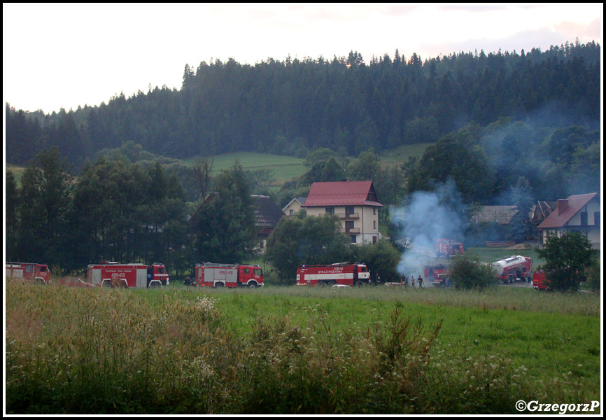11.07.2012 - Spytkowice - PoÅ¼ar stodoÅ‚y