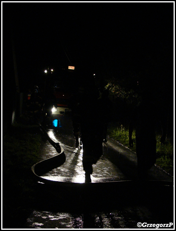 6.09.2009 - Skawa - PoÅ¼ar stodoÅ‚y