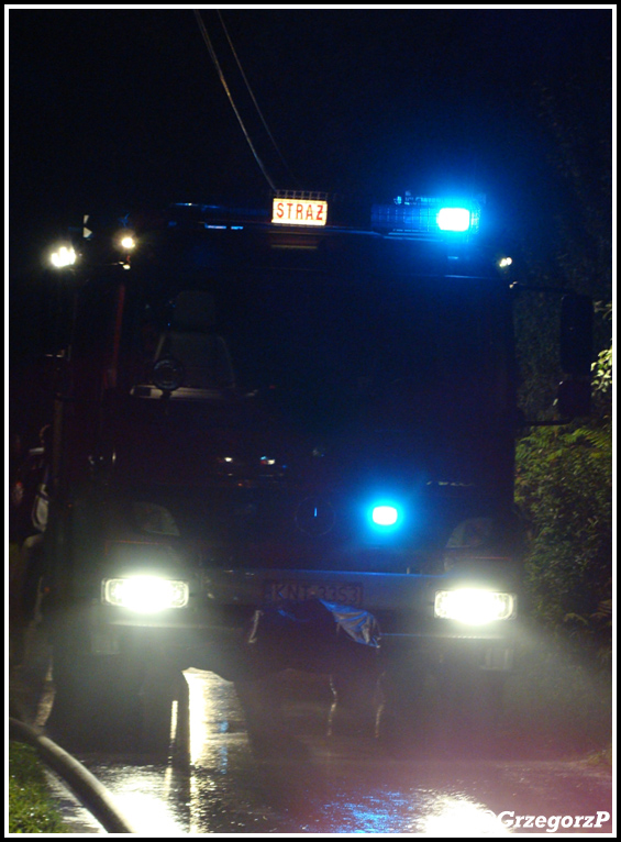 6.09.2009 - Skawa - PoÅ¼ar stodoÅ‚y