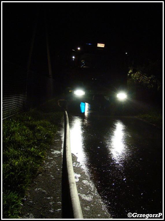 6.09.2009 - Skawa - PoÅ¼ar stodoÅ‚y