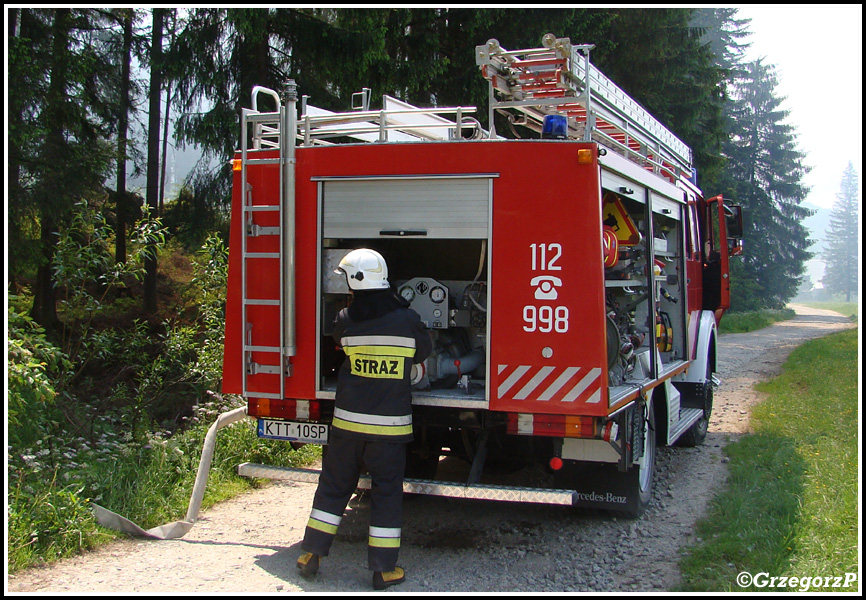 10.06.2014 - Zakopane, Do Małej Łąki - Pożar poszycia leśnego