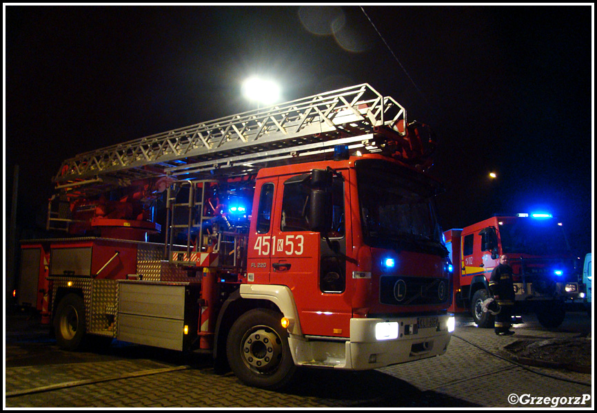 9.03.2013 - Mszana Dolna, ul. Orkana - PoÅ¼ar poddasza