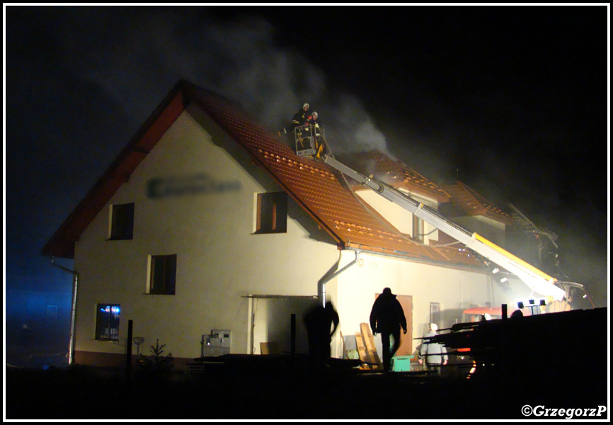 28.05.2013 - Podwilk - Pożar stolarni