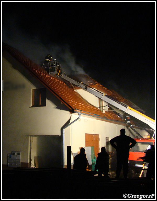 28.05.2013 - Podwilk - Pożar stolarni